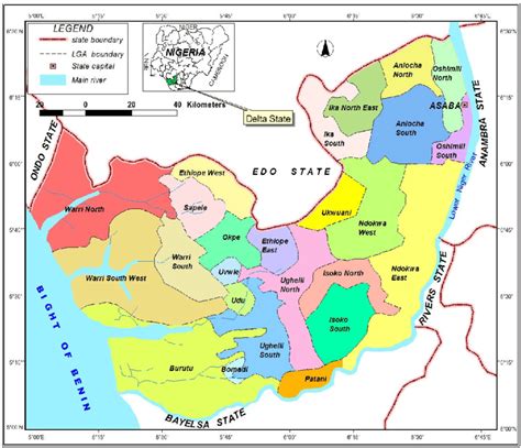 LGA map of Delta State (see online version for colours) | Download ...