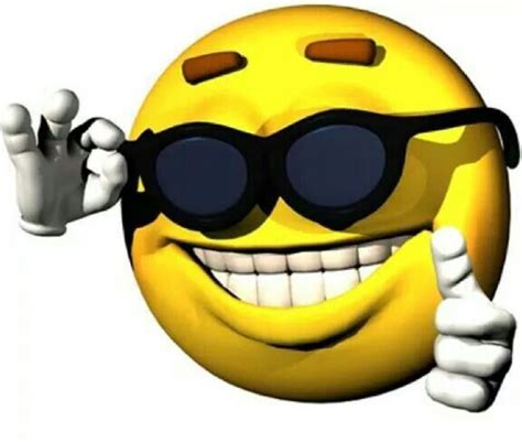 Happy Face Thumbs Up Meme Smiley Face Sunglasses Thumbs Up Emoji Meme ...