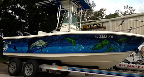 Swatworks Gallery: Boats Wrap Project - Tampa, FL