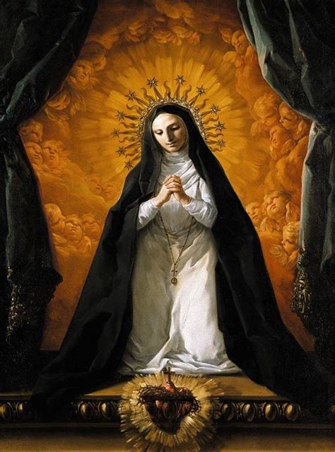 File:St Margaret Mary Alacoque Contemplating the Sacred Heart of Jesus ...
