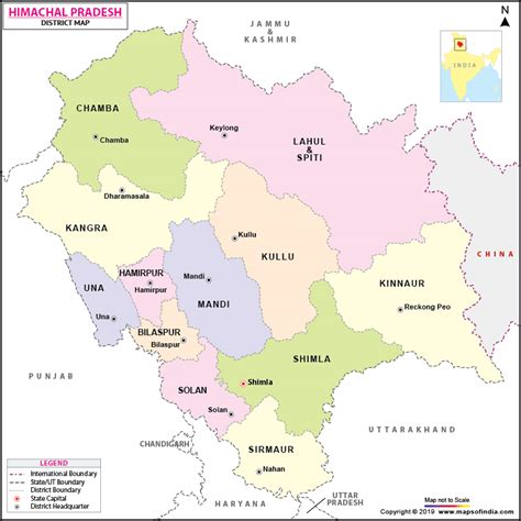 Himachal Pradesh Map With Cities – Verjaardag Vrouw 2020