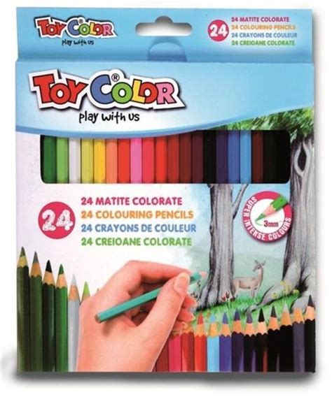 Set 24 creioane colorate - Toy Color