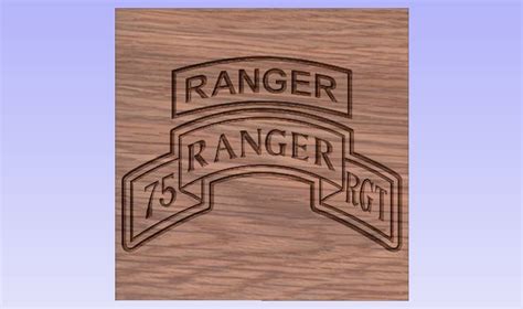 US Army 75th Ranger Regiment Patch With Ranger Tab Vector | Etsy