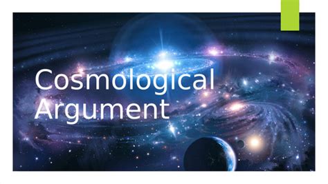 The Cosmological Argument | Teaching Resources