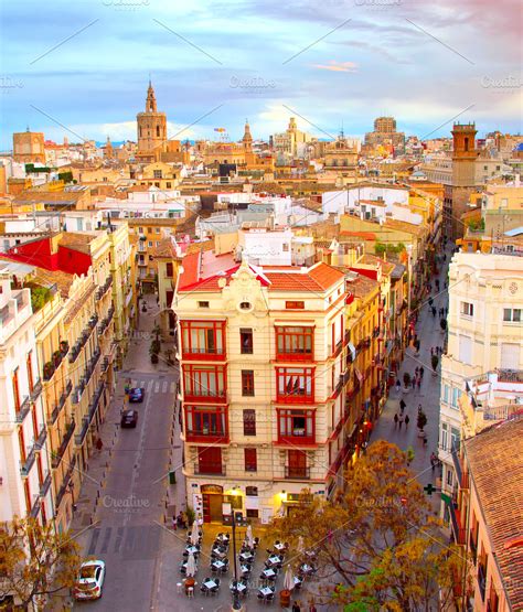 Famous Valencia Old Town, Spain | High-Quality Architecture Stock ...