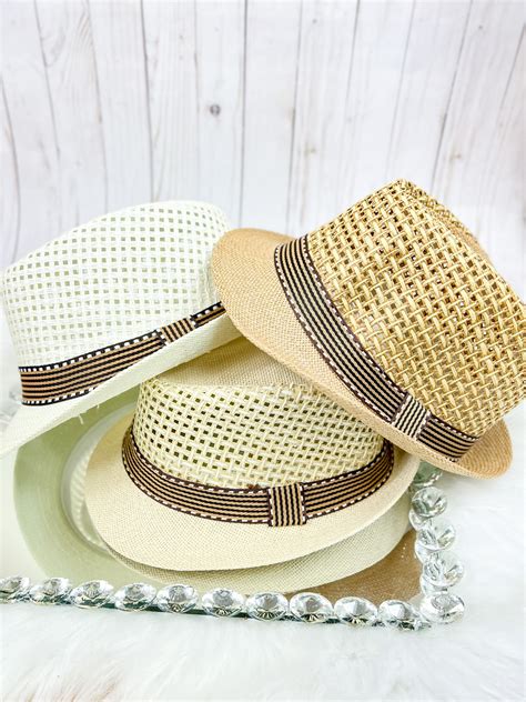 Mens Fedora Straw Hat Mens Hat Men Summer Hats Men Fedora - Etsy