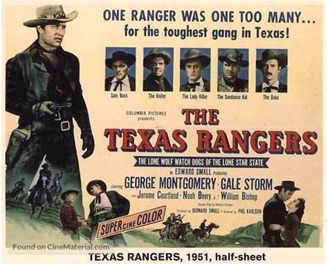 The Texas Rangers (1951) movie poster