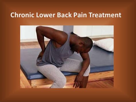 Chronic lower back pain treatment
