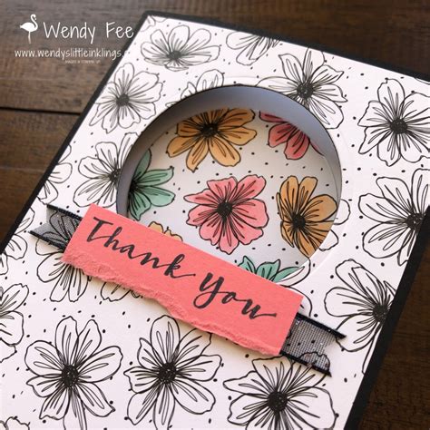 Stampin’ Up! Die Cut Spotlight Technique Cards - Wendy's Little Inklings