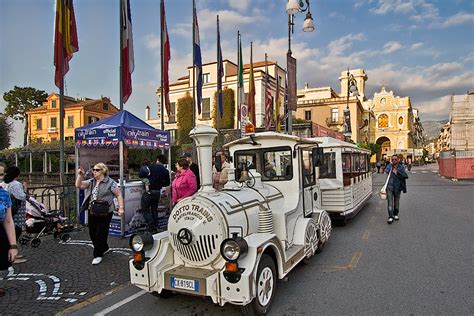 PHOTO: Little white train in Sorrento, Italy