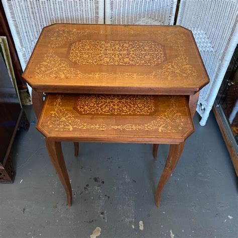 Antique French Nesting Tables - Set of 2 | Chairish