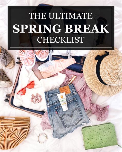 The Ultimate Spring Break Checklist | Spring break, Spring break ...