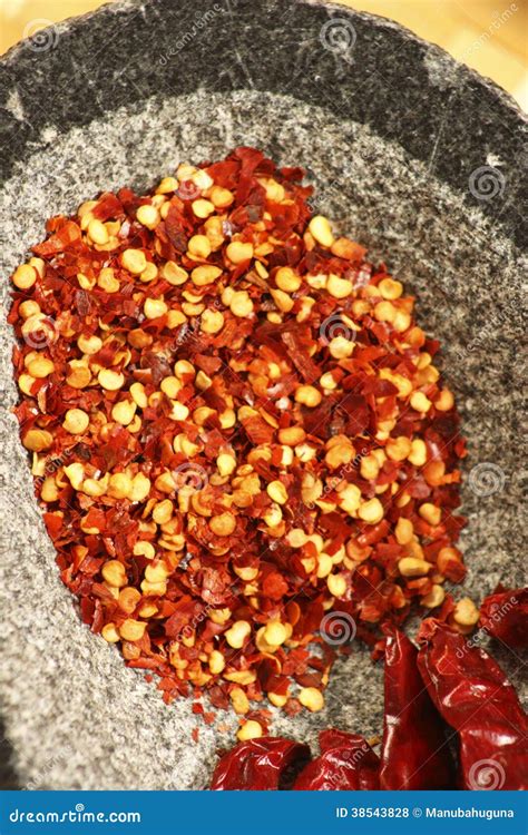 Red Chilly Flakes stock photo. Image of cuisine, asian - 38543828