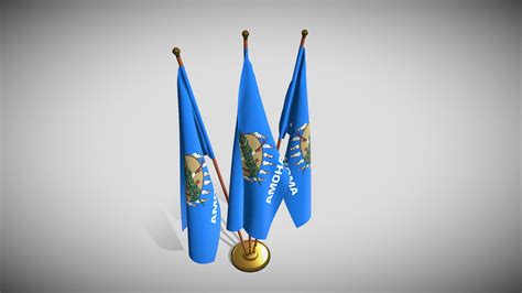 Oklahoma Flag Pack - Buy Royalty Free 3D model by dragosburian [d339976 ...