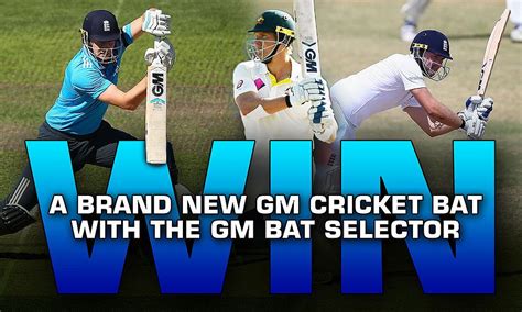 Win a brand new GM cricket bat with the GM Bat Selector