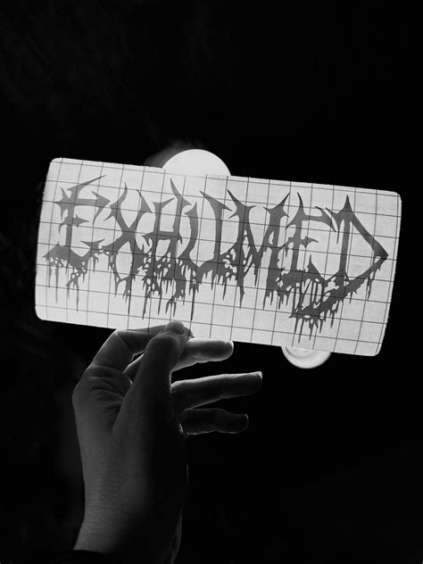 8 Exhumed Band Logo Vinyl Sticker Decal Grindcore Metal - Etsy