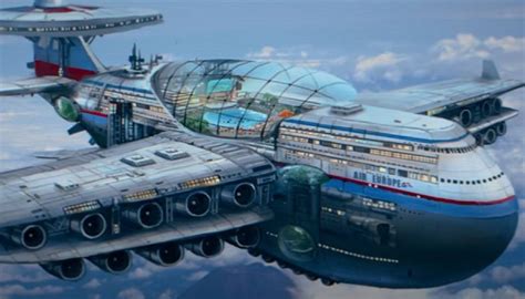 Man designs nuclear-powered 'flying hotel' that can carry 5000 people - and has a pool | Newshub