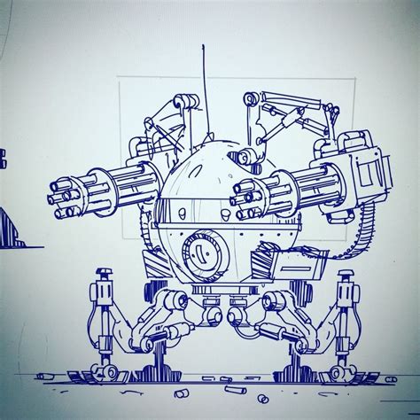 Mech Sketch, Matt Tkocz on ArtStation at https://www.artstation.com ...