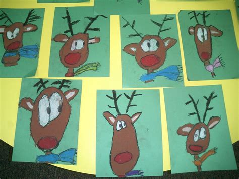 reindeer directed drawing kindergarten - Alecia Manley