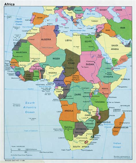 Africa map with capitals information | tcupbiznes