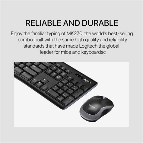 Logitech MK270 Wireless Keyboard and Mouse Combo | Memoxpress Online