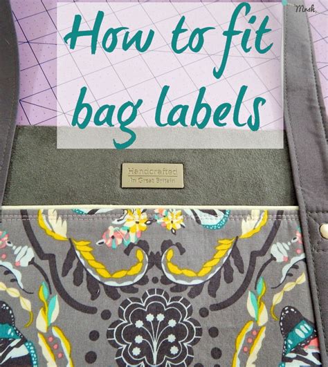 Mrs H - the blog: How to fit bag labels