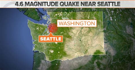 Seattle area rattled by 4.6 magnitude earthquake