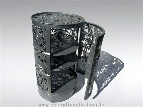 Metal Recycling Ideas, Outdoor Furniture and Lighting Fixtures Made of Metal Barrels