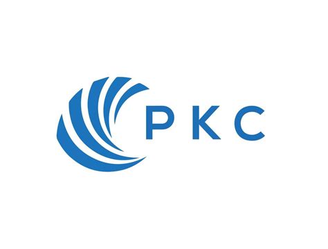 pkc letra logo diseño en blanco antecedentes. pkc creativo circulo letra logo concepto. pkc ...