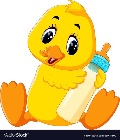 Cute baby duck cartoon Royalty Free Vector Image | Baby ducks, Baby cartoon, Duck cartoon