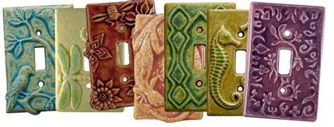 Wall Switch Plates Decorative With Goodly Hand Sculpted Ceramic Art ...