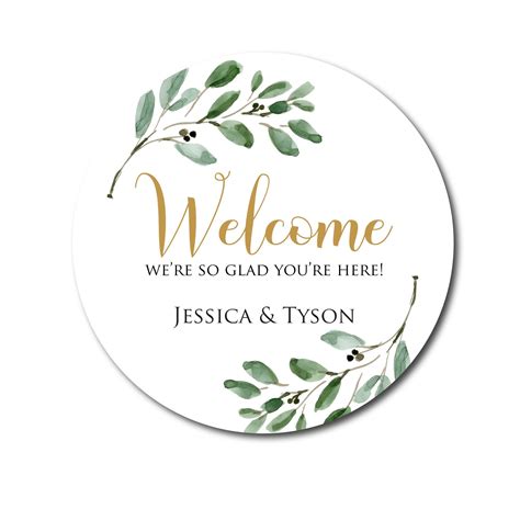 Wedding Welcome Stickers Welcome Bag Label Welcome Box Label - Etsy