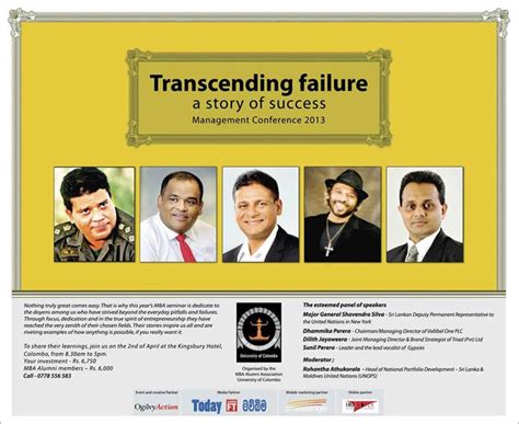 University of Colombo MBA Alumni event of Transcending Failure on 2nd April 2013 – SynergyY