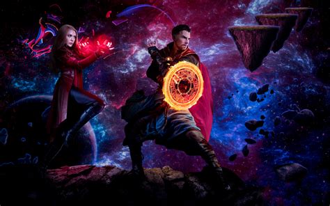 1440x900 Doctor Strange and Scarlet Witch Madness of multiverse Art ...