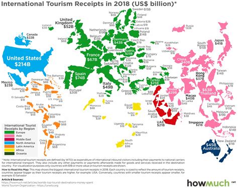 Mapped: The World's Top Countries by Tourist Spending