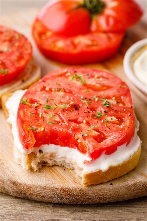 Thick Cut Tomato Sandwich with Homemade Garlic Mayo - Nurtured Homes