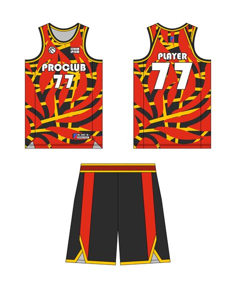 Jersey basketball template design. Basketball uniform mockup design ...