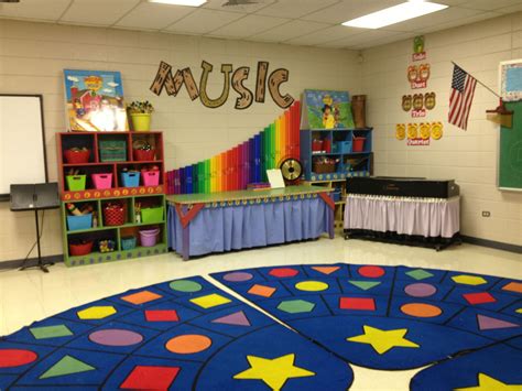 Music classroom- I like the solo-quartet plates, the keyboard skirt, the carpet and the ...