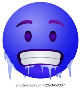 Emoji Frozen Face Vector Illustration Stock Vector (Royalty Free) 2263459337 | Shutterstock