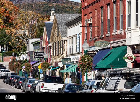 Downtown, Camden, Maine, ME, USA Stock Photo - Alamy