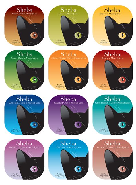 Sheba Cat Food proposed (unused) packaging on Behance