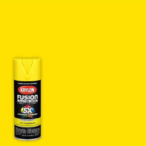 Krylon Fusion All-In-One Matte Sunbeam Spray Paint and Primer In One ...