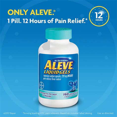 Aleve Liquid Gels 160 Count – Affordable Meds