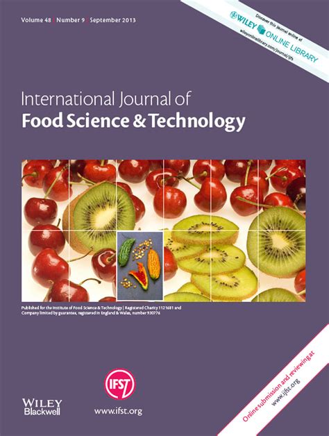 International Journal of Food Science & Technology: Vol 48, No 9