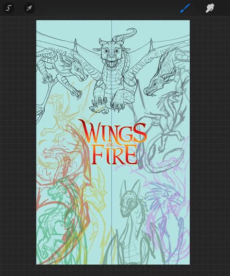 Working on a possible for sale WINGS OF FIRE poster for y’all.... who would buy it? (Probably ...