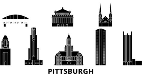 Pittsburgh Skyline Vector Images (over 110)