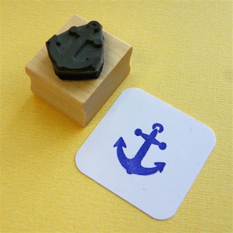 Small Anchor Rubber Stamp Nautical Rubber Stamp Sailing | Etsy