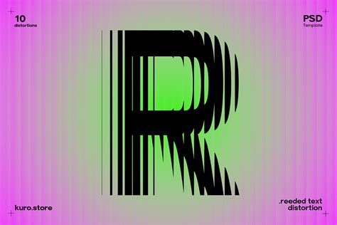 Reeded Text Distortion Effect :: Behance