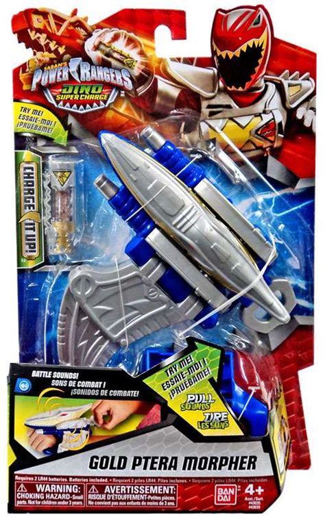 Power Rangers Dino Super Charge Gold Ptera Morpher Roleplay Toy Bandai ...