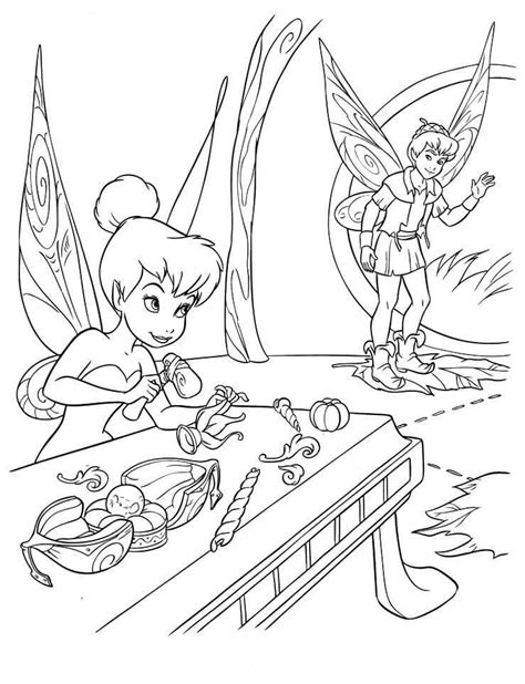 Tinkerbell Fawn Coloring Pages